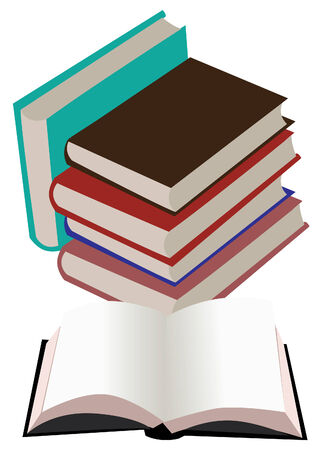  booksのイラスト素材