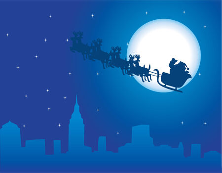  holiday background with santaのイラスト素材