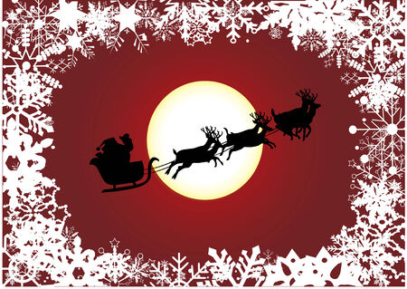 holiday background with santaのイラスト素材