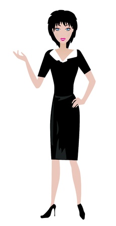 woman presentingのイラスト素材