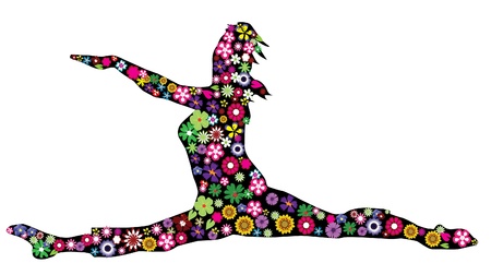 floral dancerのイラスト素材