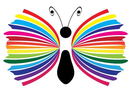 vector abstracr butterflyのイラスト素材