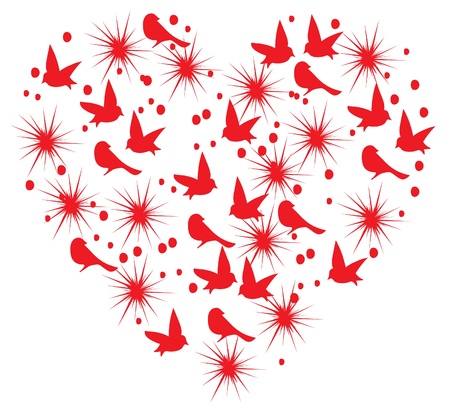vector valentine heartのイラスト素材