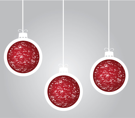 vector Christmas tree ballsのイラスト素材