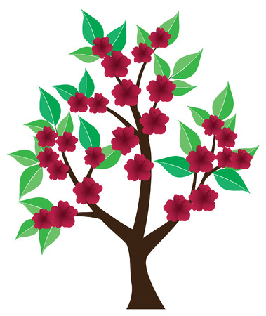 vector floral treeのイラスト素材
