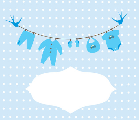 vector newborn baby clothesのイラスト素材