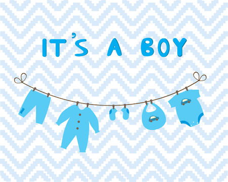 newborn baby clothesのイラスト素材