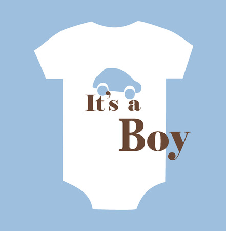 vector illustration of baby shower cardのイラスト素材