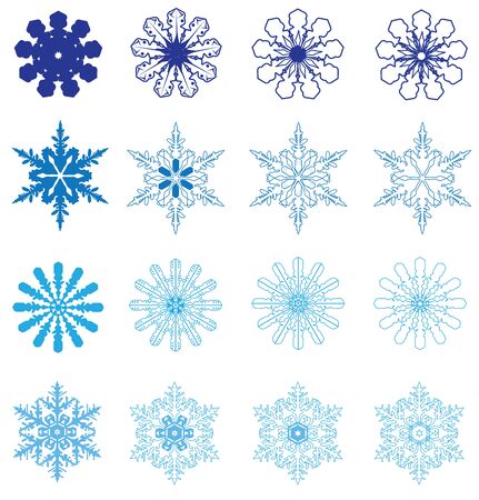 vector illustration of snowflake backgroundのイラスト素材
