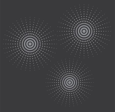 vector illustration of fireworks celebration backgroundのイラスト素材