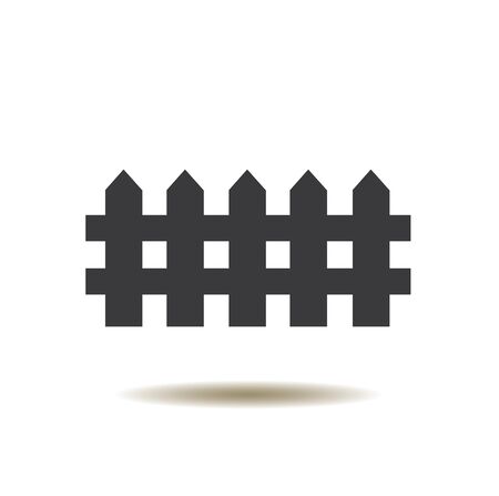 illustration of a fence icon isolatedのイラスト素材