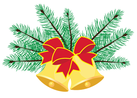 illustration of Christmas bells holidayのイラスト素材