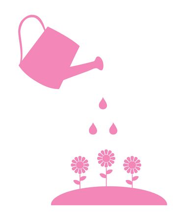 Illustration of a watering can.のイラスト素材