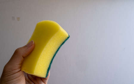 Soft and fluffy sponge for washing dishesの写真素材
