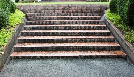 Stairs in the parkの写真素材