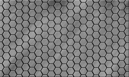 hexagon metal background 