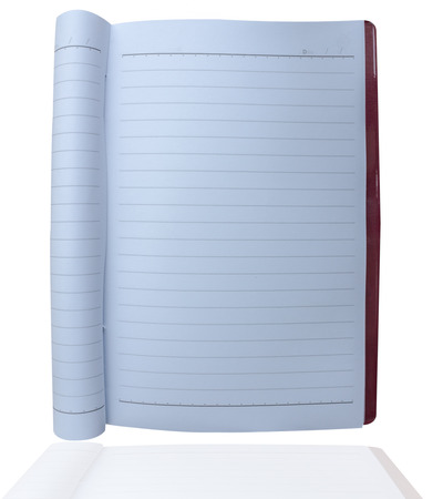 blank realistic spiral notepad notebook isolatedの写真素材