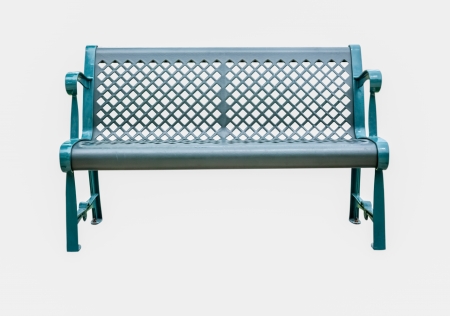 Metal chairs in the parkの写真素材