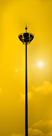 Light pole on Sunsetの写真素材