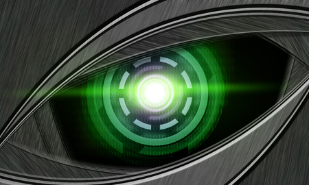 abstract robot eyeの写真素材