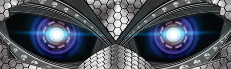 abstract robot eye