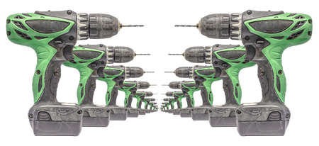 Old electric drillの写真素材