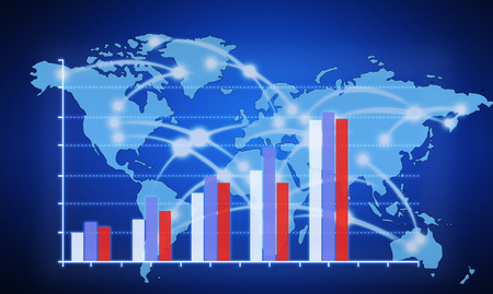 Business investment planning graphs.の写真素材