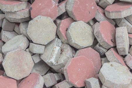 limestone blocks octagonの写真素材