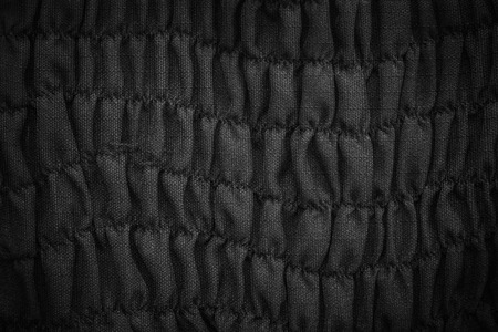 black fabric texture backgroundの写真素材