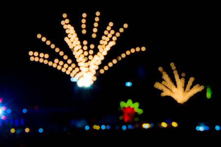 Fireworks bokehの写真素材