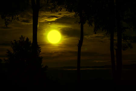 Sunset on the mountain
