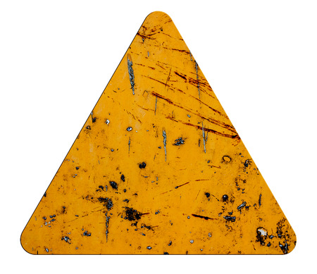 Signs icon orange triangular