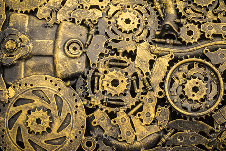 Background metal vintage machinery.の写真素材