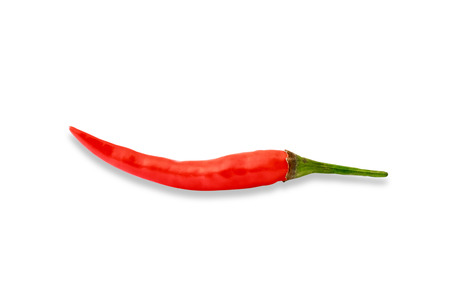 Red chili pepper isolated on a white background