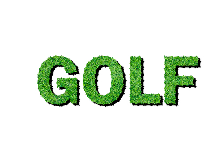 The word Golf. Symbol for ecology.の写真素材
