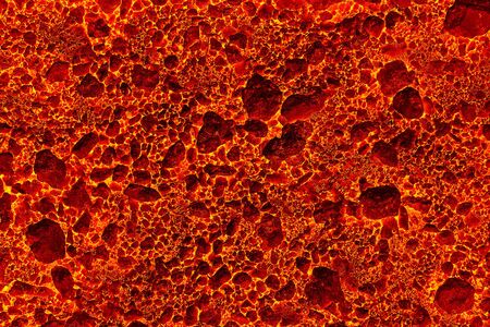 heat red cracked ground texture after eruption volcano