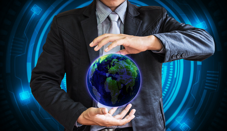 business man world technologyの写真素材