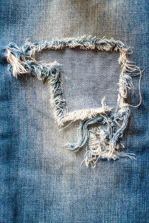 Jeans torn denim texture.の写真素材