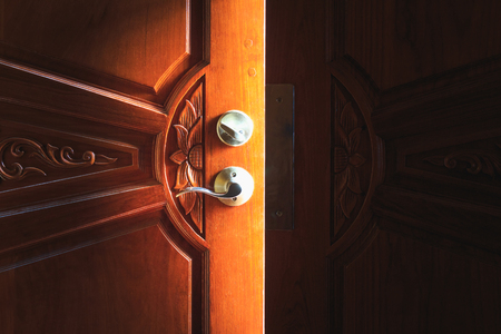 open door light conceptの写真素材