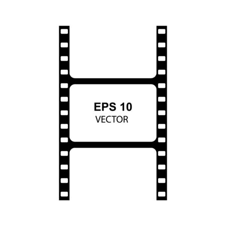 Movie Film reel Vector illustration on white background.のイラスト素材