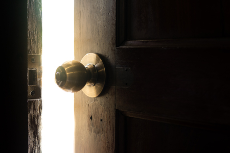 Open the door to the light.の写真素材
