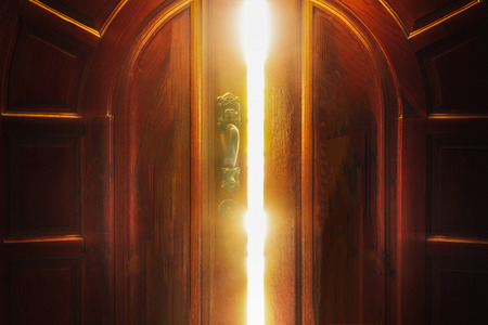 Open door light conceptのeditorial素材