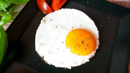 Breakfast food in a restaurant