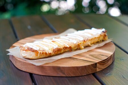 Fast food on a restaurant tableの写真素材