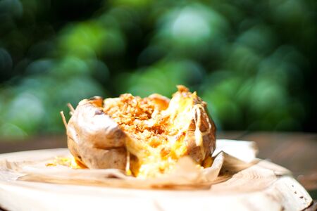 Fast food on a restaurant tableの写真素材