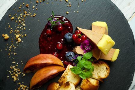 Main course in a restaurantの写真素材