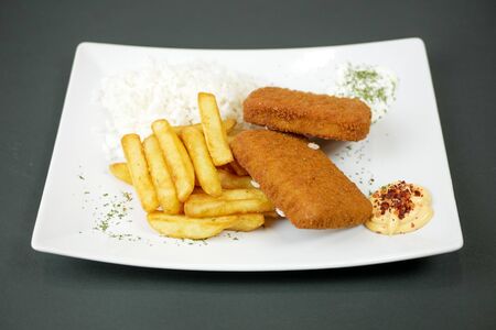 Main course in a restaurant