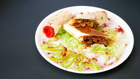 Tortilla on a restaurant table