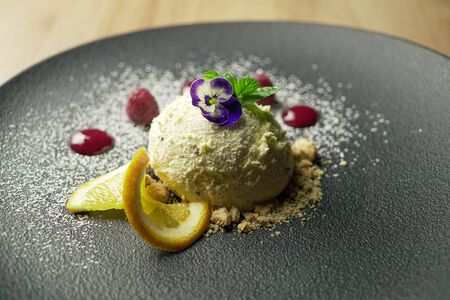 Dessert on a restaurant table