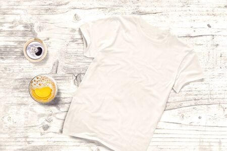 Blank tshirt top view
